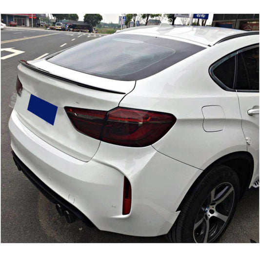 Rear Trunk Spoiler Carbon Fiber V1 for BMW X6 E-71 2008-2014 - image 2