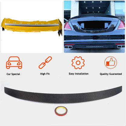 Spoiler V4 (Carbon) for Mercedes S-class W222 - image 2