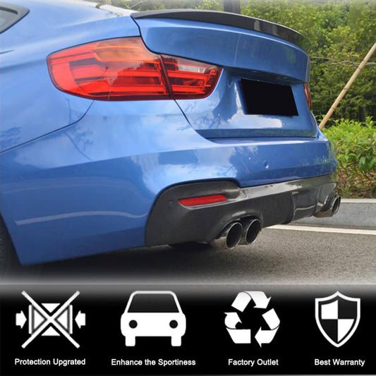 Rear Bumper Diffuser Carbon Fiber V3 (for F34 M-Sport) for BMW 3 series F-30/31/34 2012-2019 - image 2