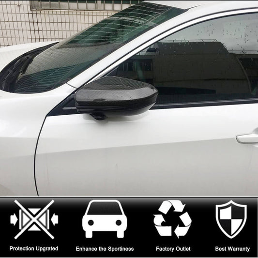 Mirror Covers V1 (Carbon) for Honda Civic Sedan X 2016-2021 - image 2