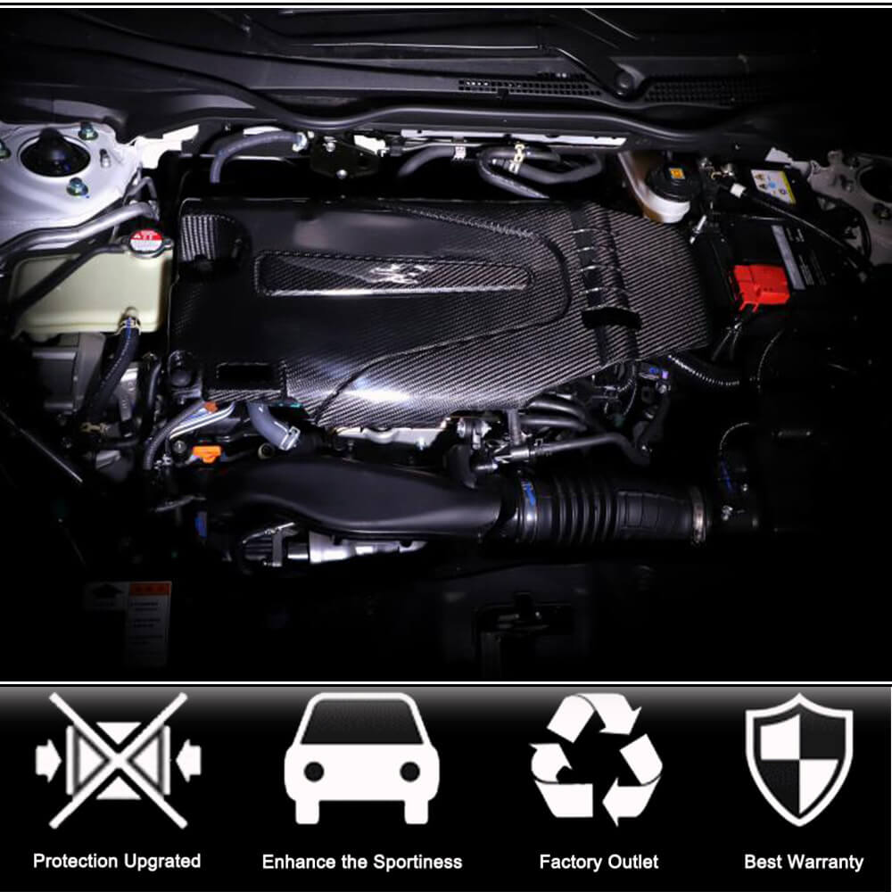 Engine Cover (Carbon) for Honda Civic Sedan X 2016-2021 - image 2