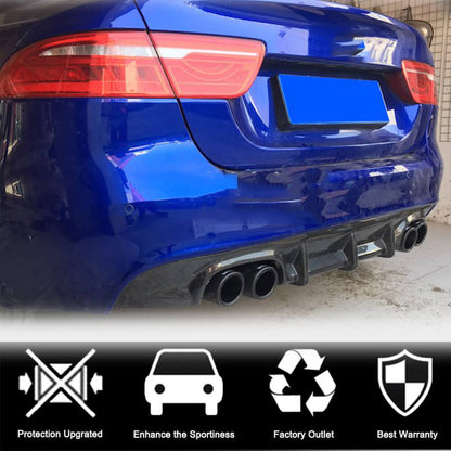 Rear Bumper Diffuser V1 (2015-2019, Carbon) for Jaguar XE 2016- - image 2