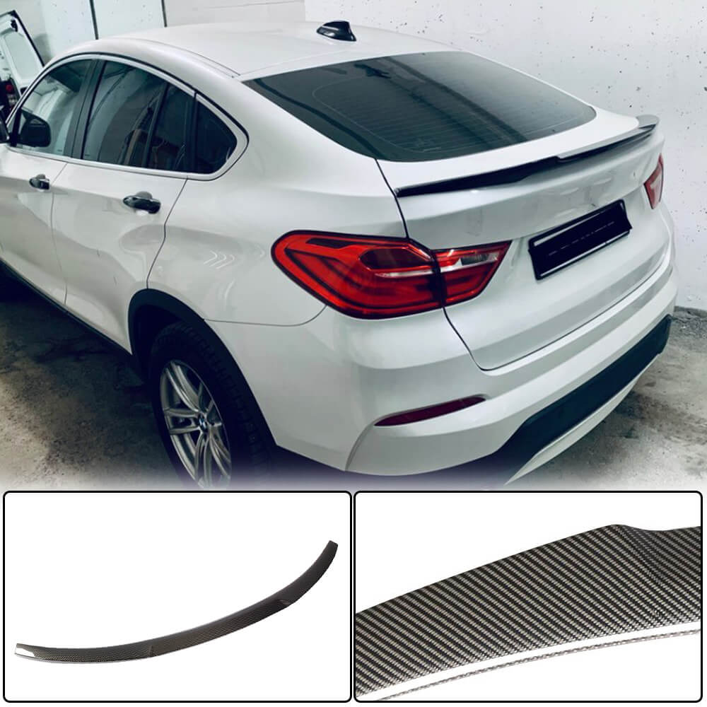 Rear Trunk Spoiler Carbon Fiber V4 for BMW X4 F-26 2014-2018 - image 2
