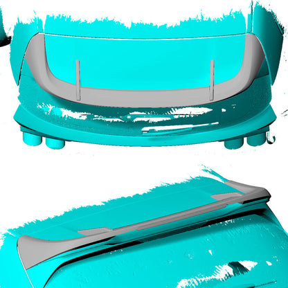 Rear Roof Spoiler Carbon Fiber (F97) for BMW X3 G01 2018- - image 2
