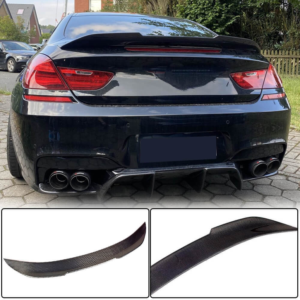 Rear Trunk Spoiler Carbon Fiber V3 (for F06/F13) for BMW 6 F12/F13/F06 2011-2015 - image 2