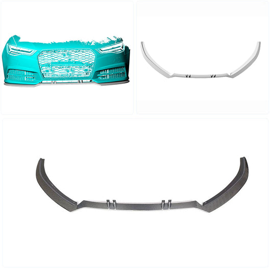 Front Bumper Lip Carbon V2 for S-Line 2014-2018 for Audi A6 C7 2011-2017 - image 2