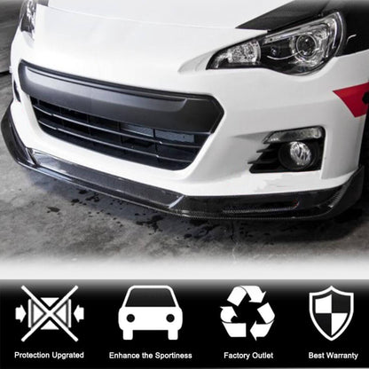 Front Bumper Lip Spoiler (Carbon) for Subaru BRZ 2012-2021 - image 2