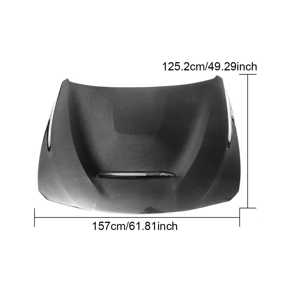 Engine Bonnet Hood Cover Carbon Fiber V2 for BMW 3 series F-30/31/34 2012-2019 - image 2