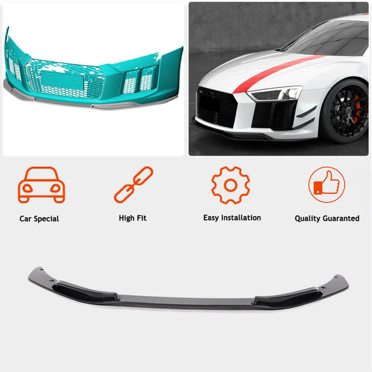 Front Bumper Lip Carbon Fiber V1 for Audi R8 2015- - image 2