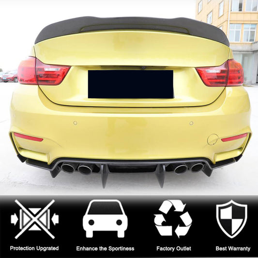 Rear Trunk Spoiler Carbon Fiber V7 (for F82) for BMW 4 series F-32 2012-2020 - image 2