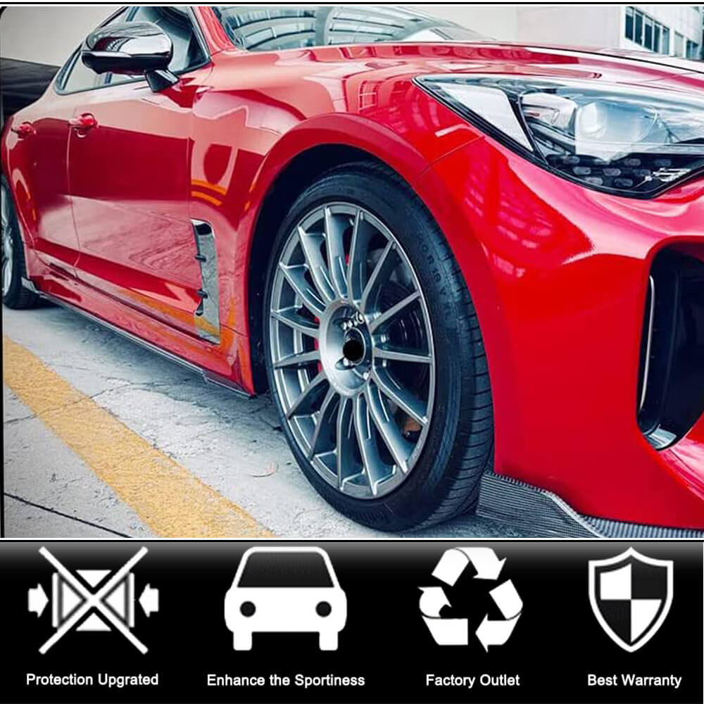 Side Skirts (Carbon) for Kia Stinger 2017-2023 - image 2