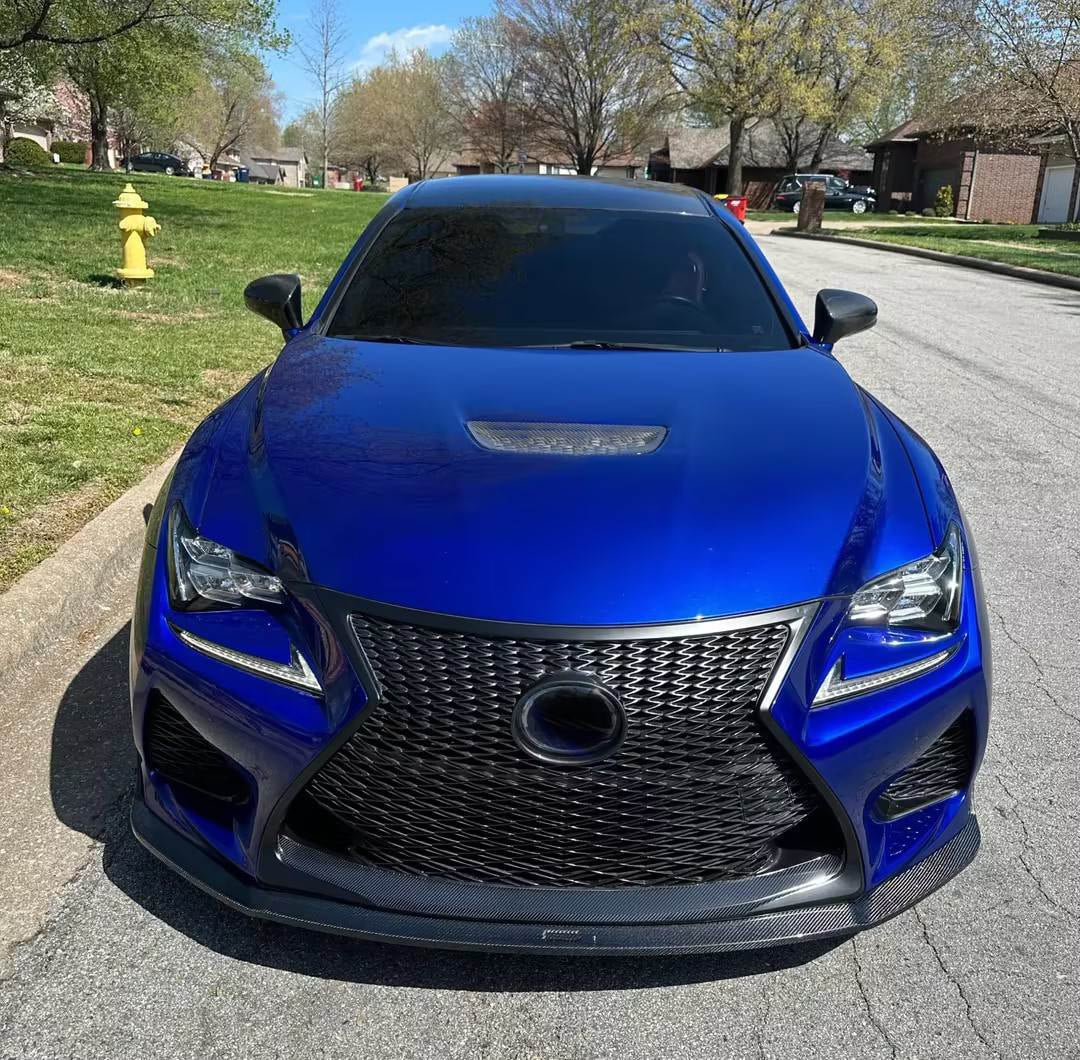 Front Lip Spoiler (for RC F 2014-2018, Carbon) for Lexus RC 200t 2014- - image 2