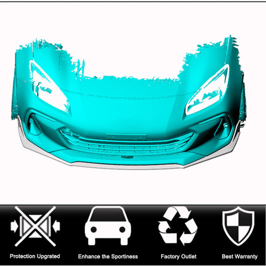 Lip V1 front bumper cover (2021-2023, Carbon) for Subaru BRZ 2021- - image 2