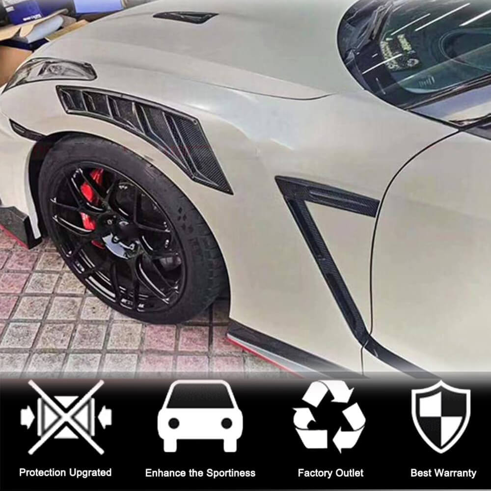 Carbon Front Fender Covers (2009-2015) for Nissan GT-R 2008-2025 - image 2