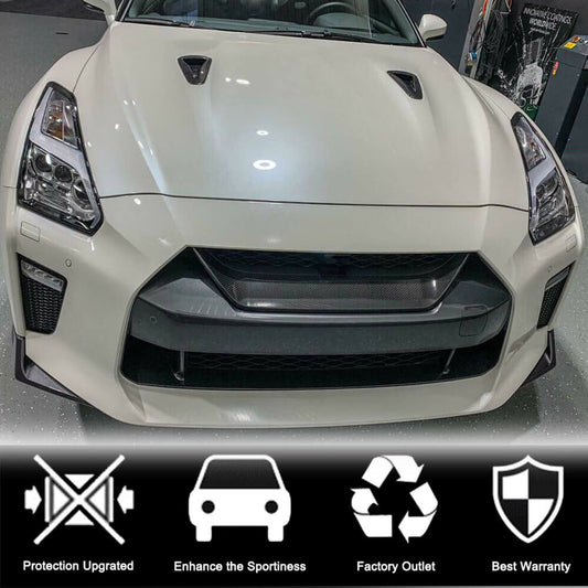 Grille Cover (2017-2019, Carbon) for Nissan GT-R 2008-2025 - image 2