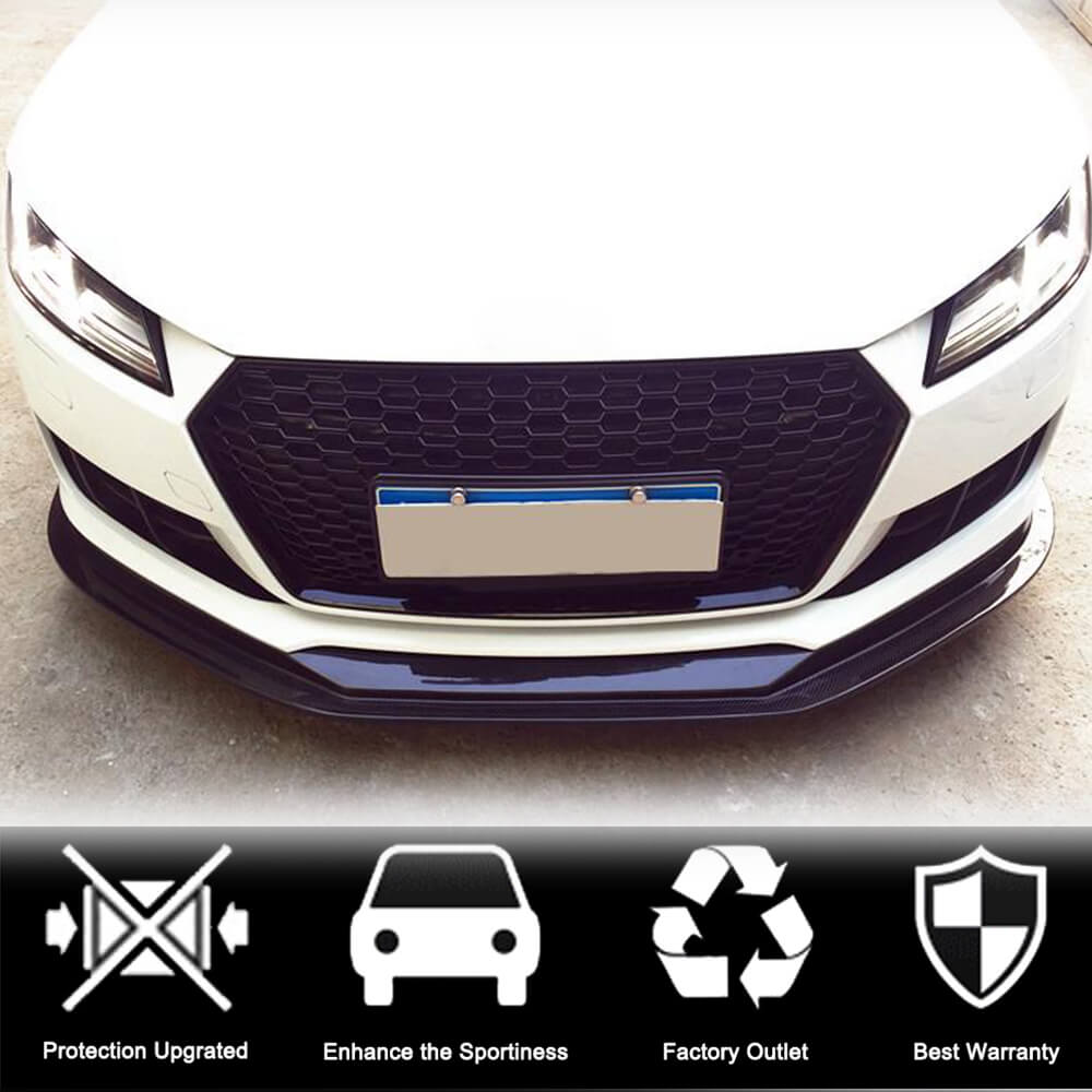 Front Bumper Lip V1 (for Base, 2014-2019, Carbon) for Audi ТТ 2014-2023 - image 2