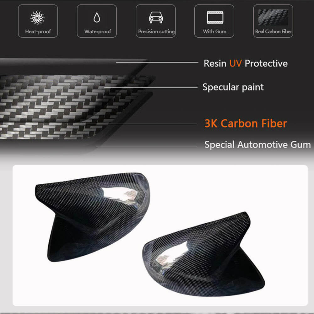 Mirror Covers V2 (Carbon) for Audi A6 C8 2018–2025 - image 2