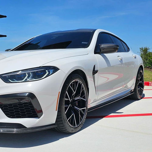 Side Skirt Extensions V1 (for G16 M-Sport/F93 M8, Carbon) for BMW 8 Series G14/G15/G16 2018- - image 2