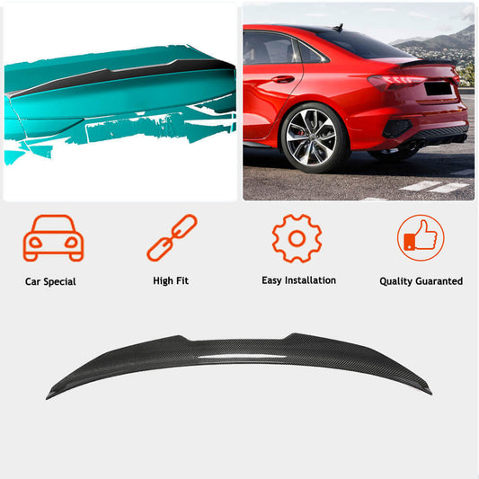 Spoiler V2 (for Sedan, Carbon) for Audi A3 2020- - image 2
