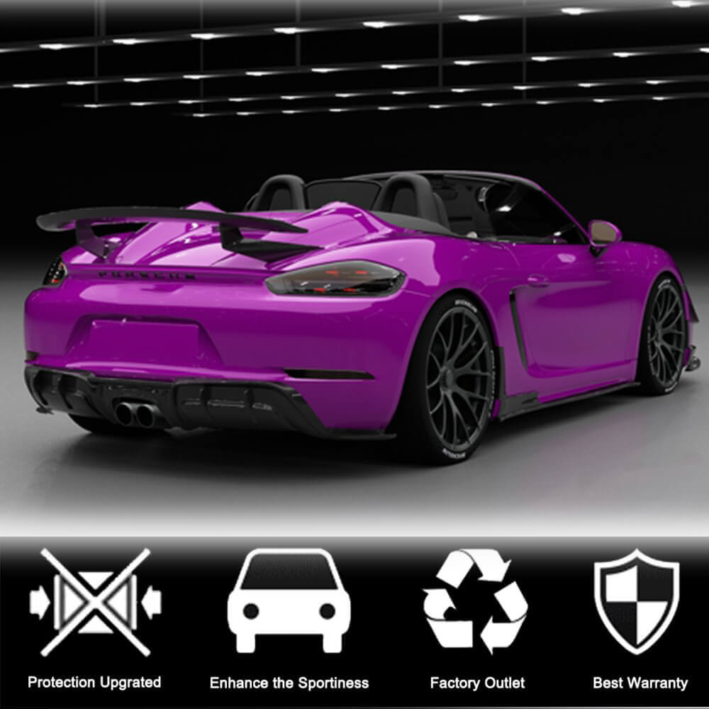 Side Skirts V2 (2016-2019, Carbon) for Porsche Boxster/Cayman 982 (718) 2016- - image 2