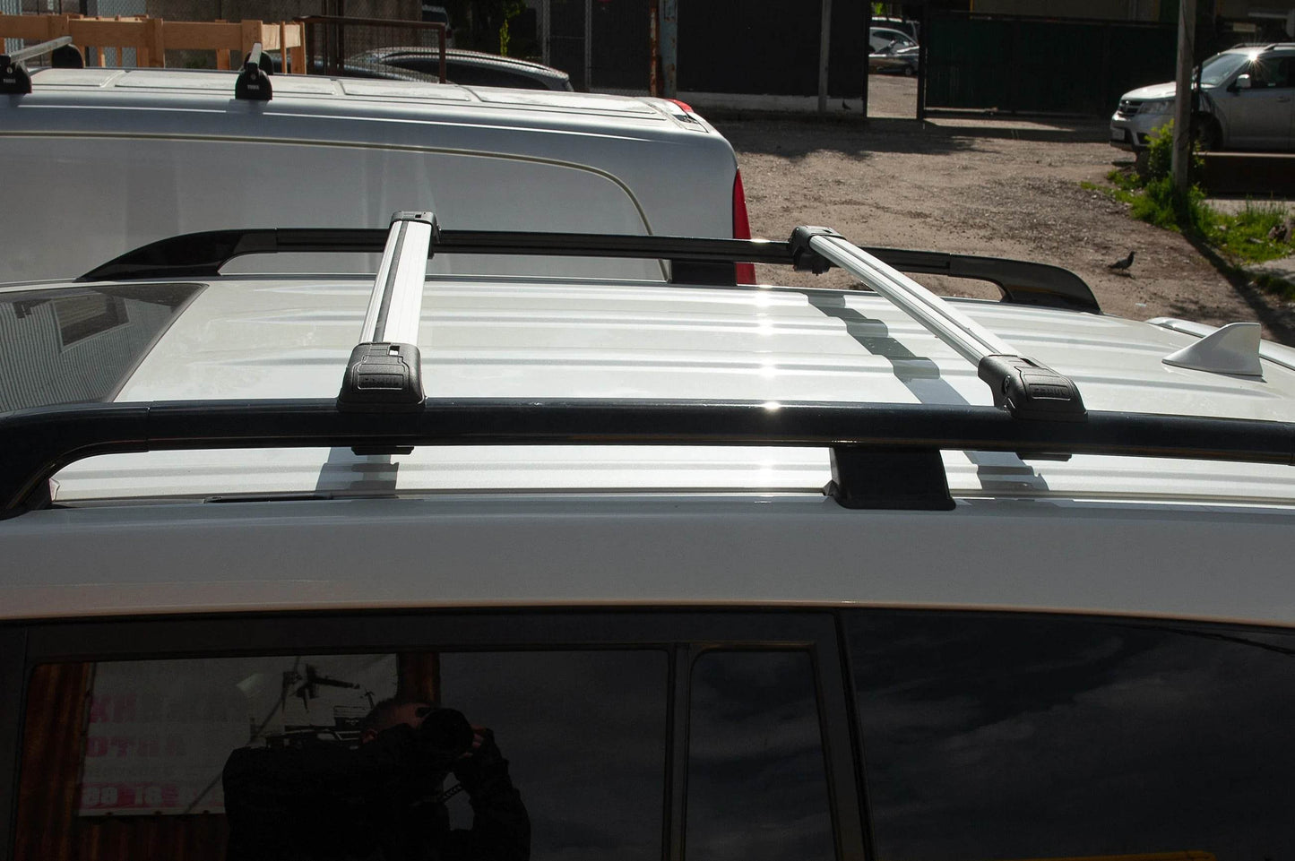 Poperechny on the roof rails under the key (2 PCs) for Dodge Journey 2008↗ - Reelken Auto