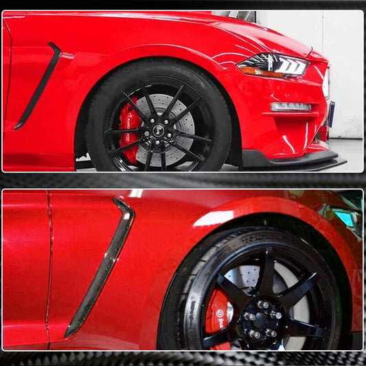 Front fenders (2018-2023, Carbon) for Ford Mustang 2015-2023 - image 2