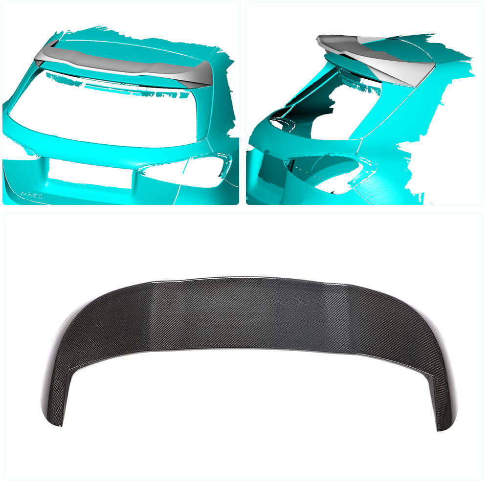 Spoiler V1 (for HB, Carbon) for Mercedes A-сlass W177 2018- - image 2