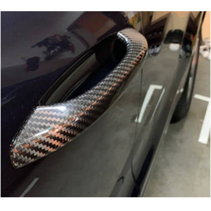 Door Handle Covers (2018-2021, Carbon) for Porsche Macan 2014-2024 - image 2