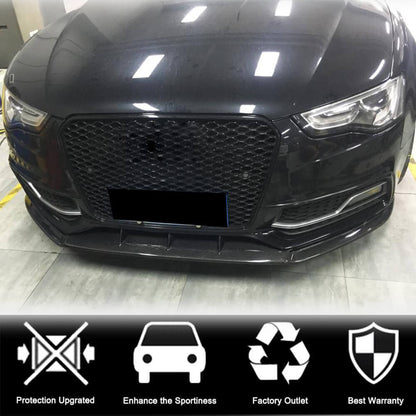 Front Bumper Lip V4 (for S-Line 2012-2015, Carbon) for Audi A5 2007-2015 - image 2
