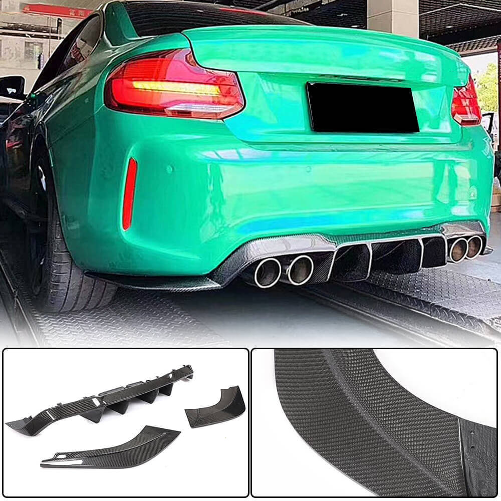 Rear Diffuser V1 for F87 M2/M2C, Carbon for BMW 2 Series F22/F23 2014-2021 - image 2