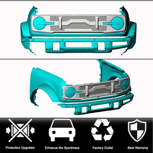Radiator grille V1 (Carbon) for Ford Bronco - image 2