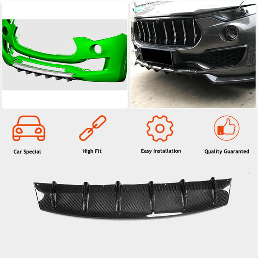 Front Bumper Lip V1 Add-on (for Base/S, Carbon) for Maserati Levante 2016- - image 2