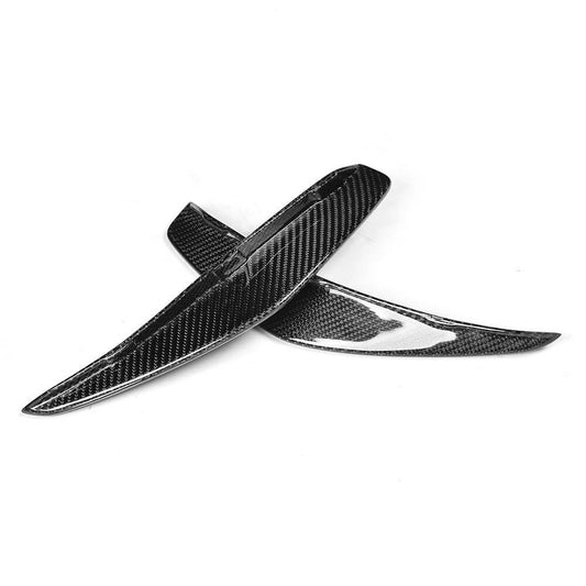 Covers on the front bumper (for CLA45 AMG SD, Carbon) for Mercedes CLA C117 2013-2019 - image 2