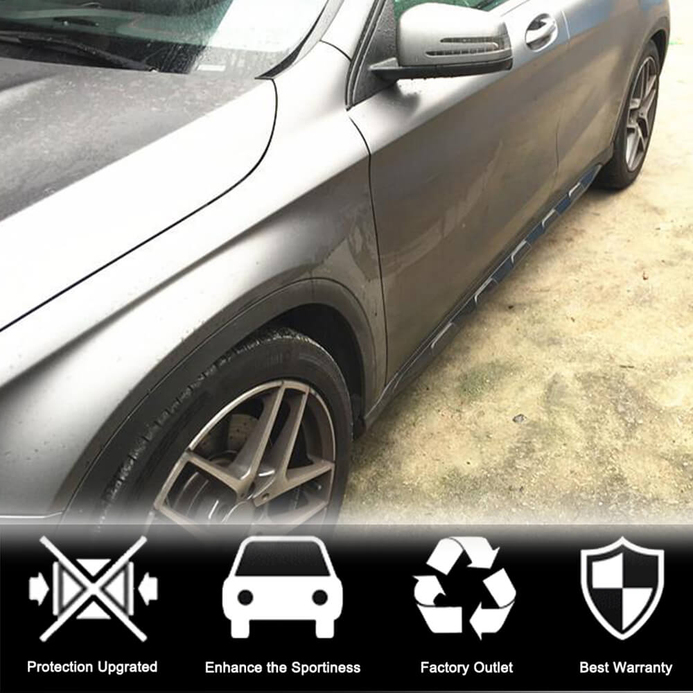Side Skirts (for GLA45 AMG 2013-2016, Carbon) for Mercedes GLA X156 2014-2019 - image 2