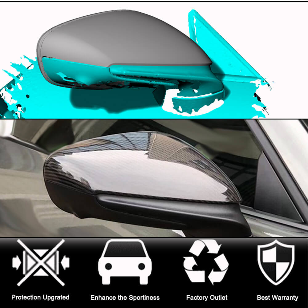 Mirror Covers (2019-2024, Carbon) for Porsche Taycan 2019- - image 2