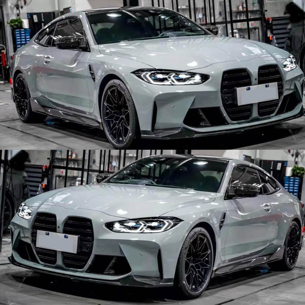 Side Skirt Extensions V2 (for G80, Carbon) for BMW 3 Series G20/21 2018- - image 2