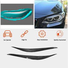 Headlight Eyebrows Lamp Eyelids Dry Carbon Fiber for BMW 2 Series F22/23 2014-2021 - image 2