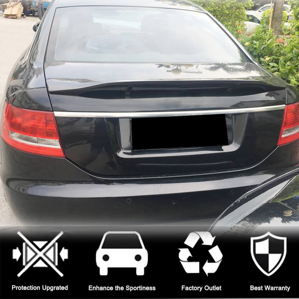 Rear Trunk Spoiler Carbon Fiber for Audi A6 C6 2004-2011 - image 2