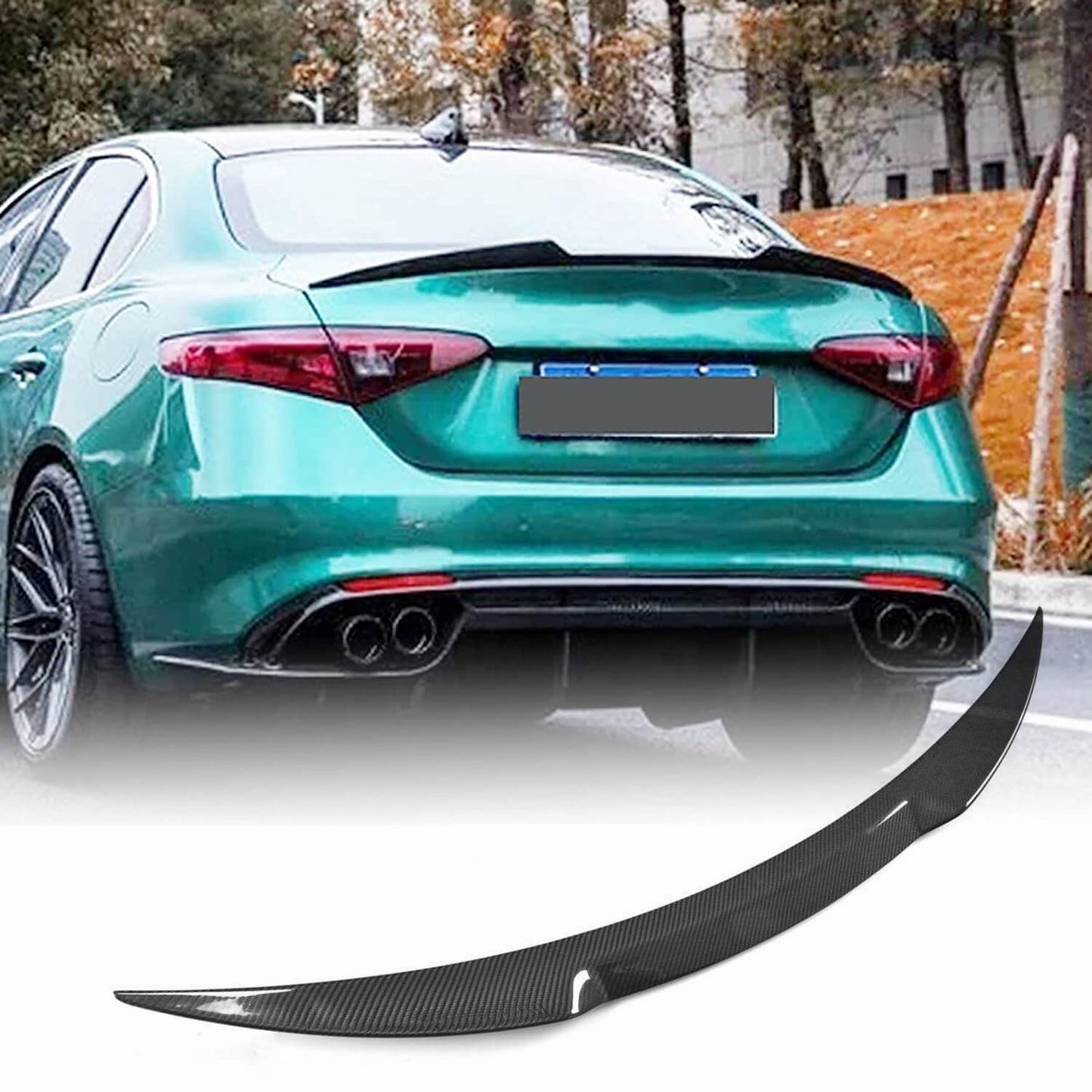 Spoiler V2 (fiberglass) for Alfa Romeo Giulia 2016-2022 - image 4