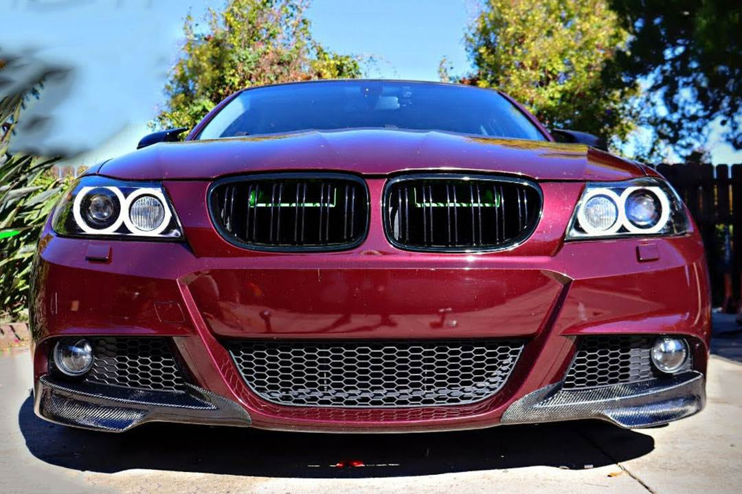 Front Bumper Flaps (for E90 2008-2011 M-Sport, Carbon) for BMW 3 Series E-90/91/92/93 2005-2011 - image 2