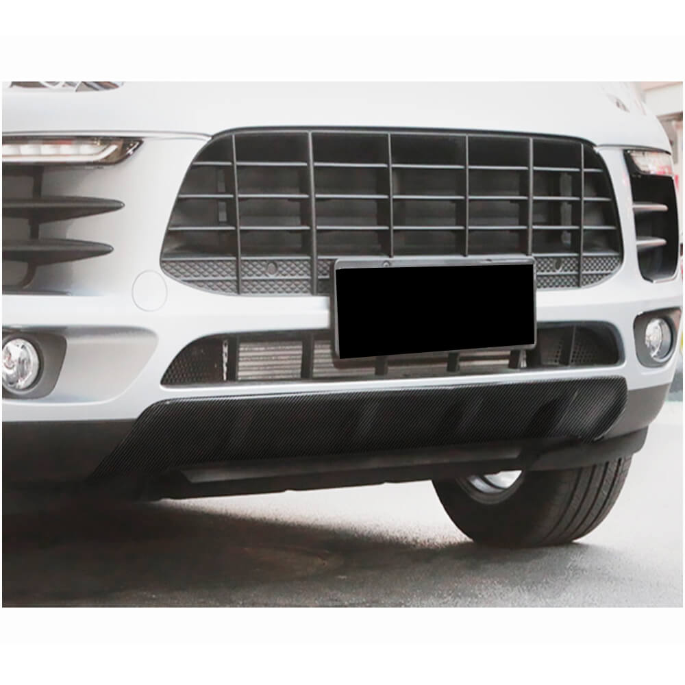 Lip V1 front bumper cover (2014-2018, Carbon) for Porsche Macan 2014-2024 - image 2