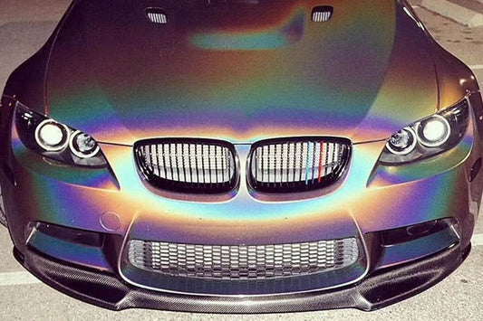 Front Bumper Lip V-Style (for M3, Carbon) for BMW 3 Series E-90/91/92/93 2005-2011 - image 2