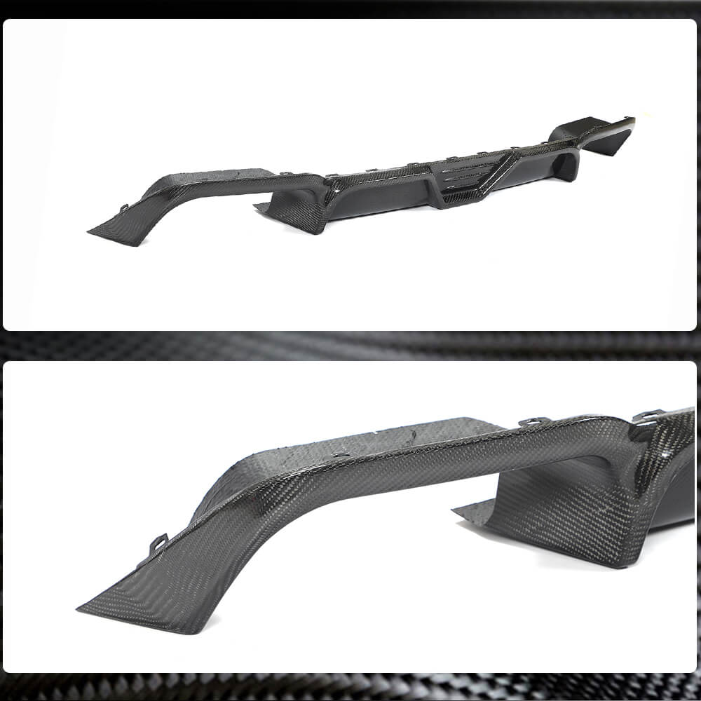 Rear Bumper Diffuser V2 (for F97 2018-2021, Carbon) for BMW X3 G01 2018- - image 2