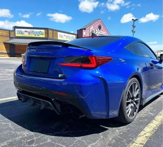 Rear bumper diffuser (for RC F 2014-2018, Carbon) for Lexus RC 200t 2014- - image 2