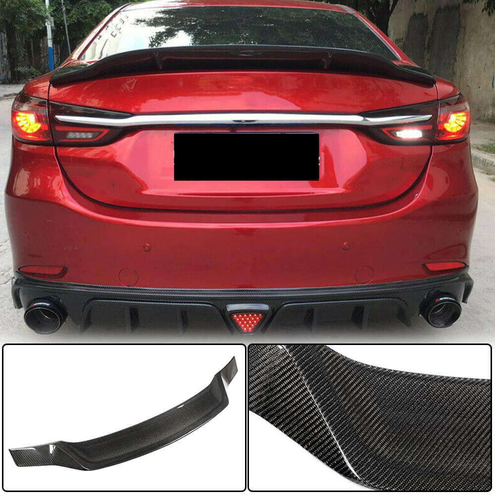 Spoiler (SD, Carbon) for Mazda 6 2012-2024 - image 2