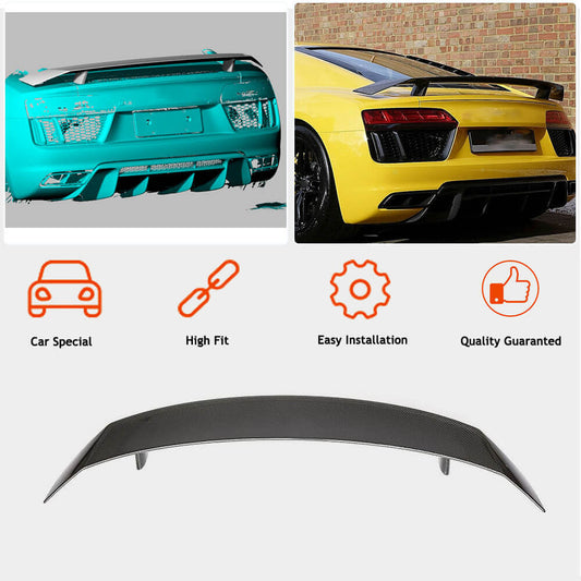 Rear Trunk Spoiler Carbon Fiber for Audi R8 2015- - image 2