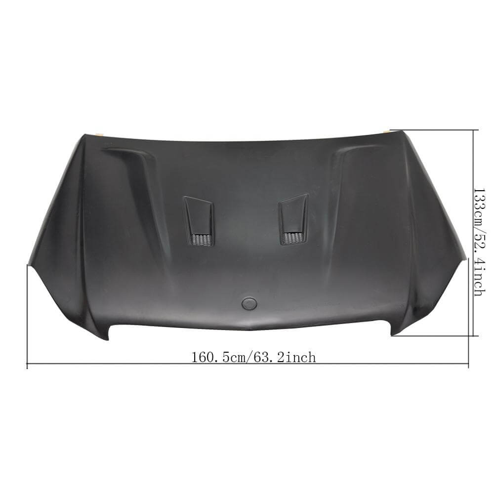 Hood 2012-2014 (for C63 Sedan, Plastic) for Mercedes C-class W204 2007-2015 - image 2