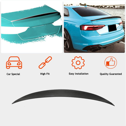 Spoiler V5 (for coupe, Carbon) for Audi A5 2016-2025 - image 2