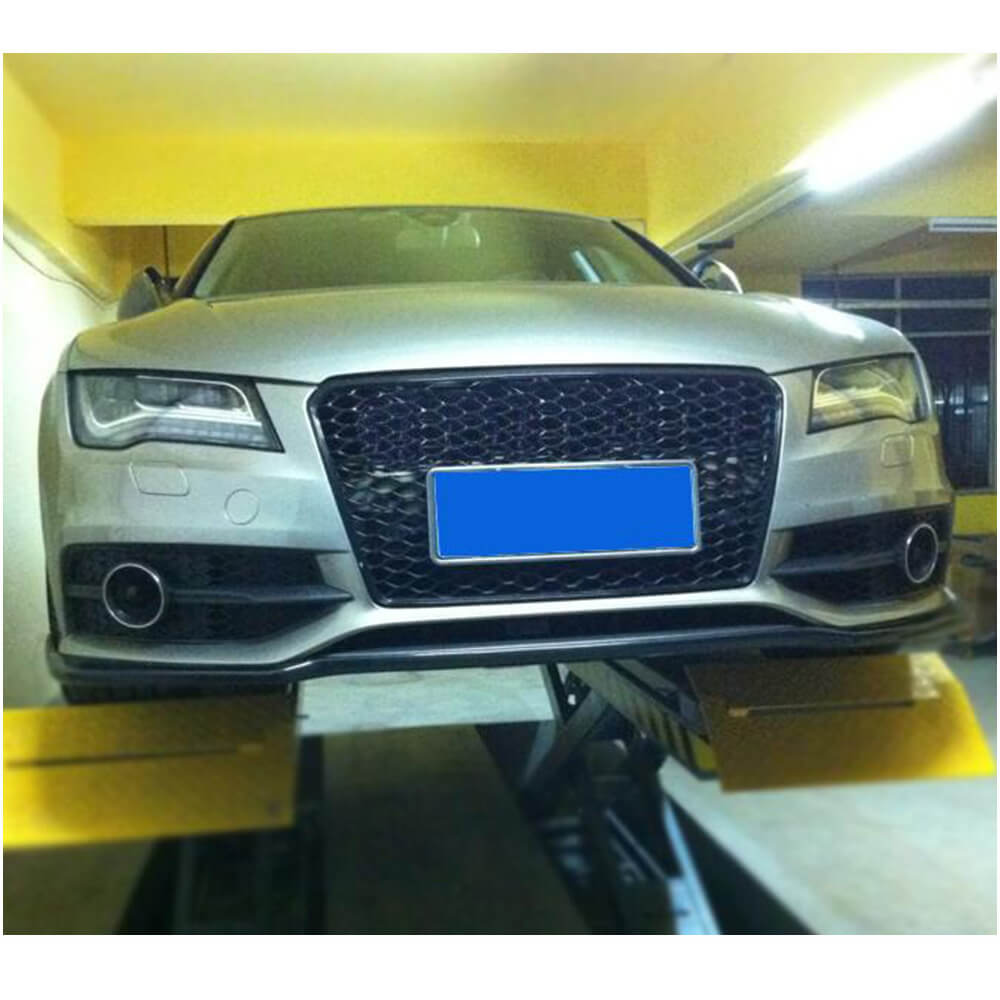 Front Bumper Lip V1 (for S-Line, 2010-2014, Carbon) for Audi A7 2010-2018 - image 2