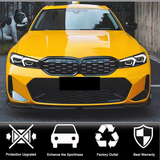 Front Bumper Lip V3 for M-Sport 2022+ Carbon for BMW 3 Series G20/21 2018- - image 2